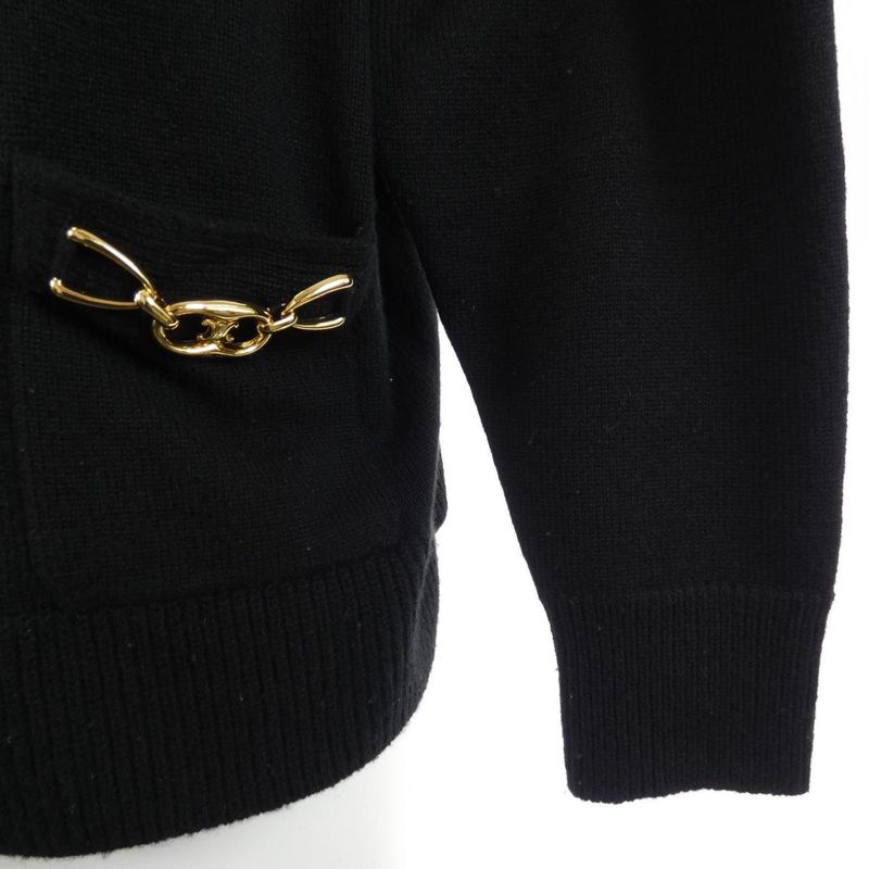 Celine Triomphe Gourmet Cropped 2a87t207o Cardigan