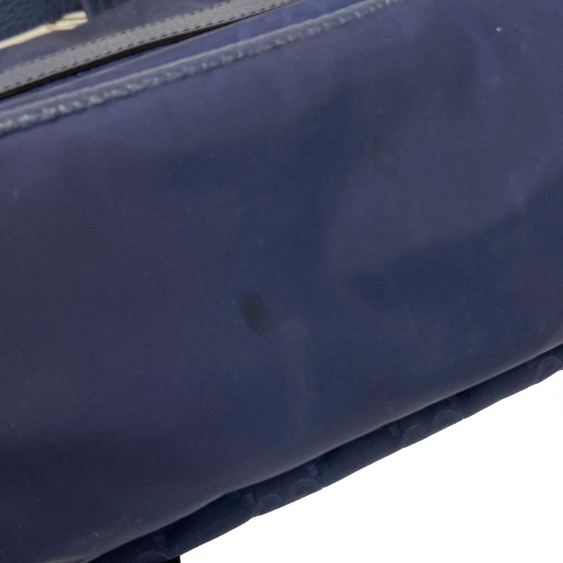 Gucci Shoulder Bag GG Pattern 510335 Navy Leather