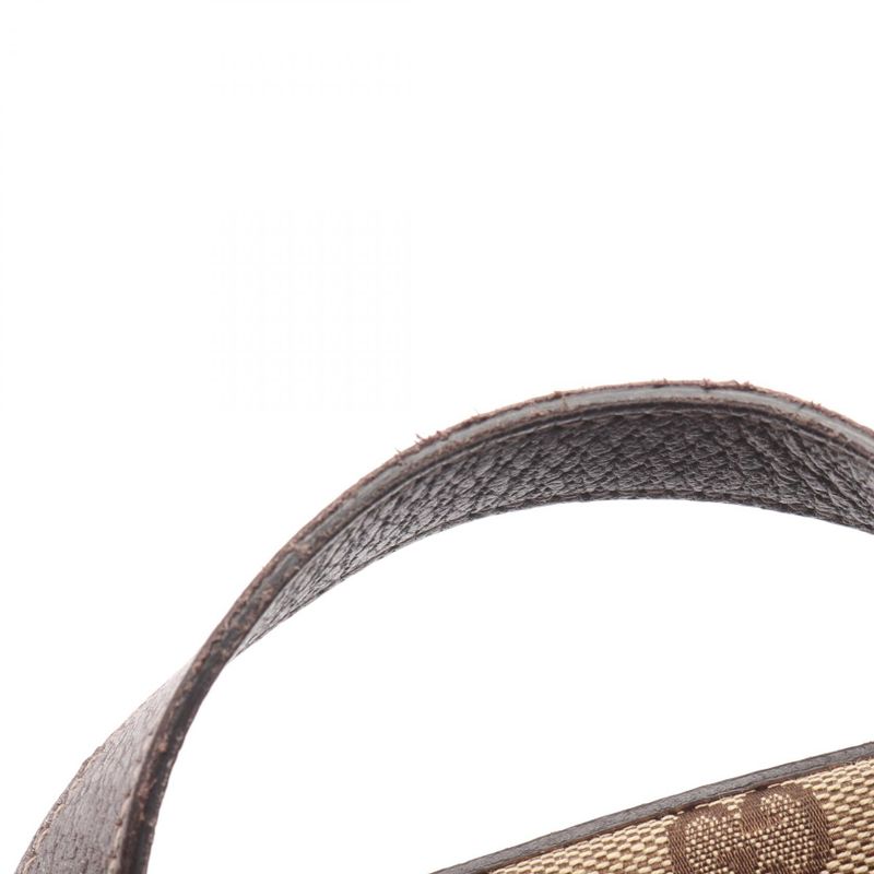 Gucci Tote Bag Abbey GG Canvas 141470 Beige Dark Brown Canvas Leather Tote Bag