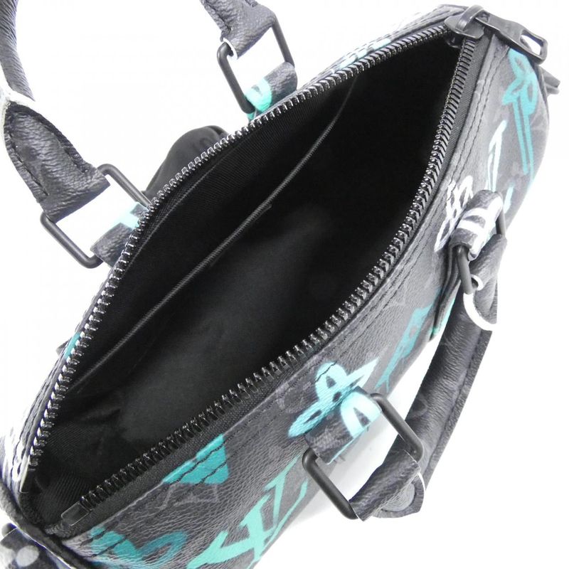 Louis Vuitton Monogram Eclipse (LV Graffiti Vert) Keepall Bandouliere 25cm