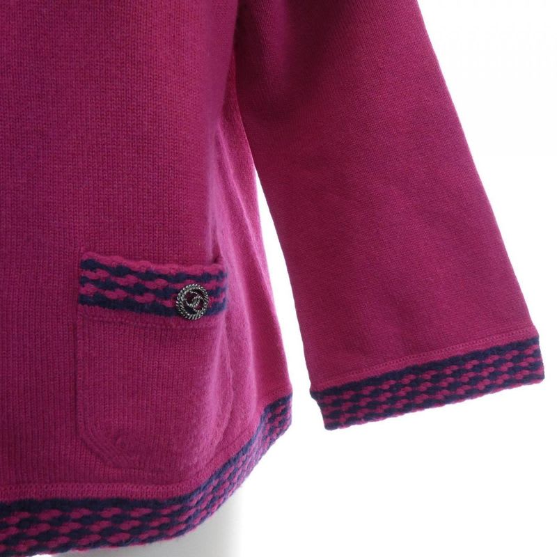 Chanel Size 42 Pink Cardigan