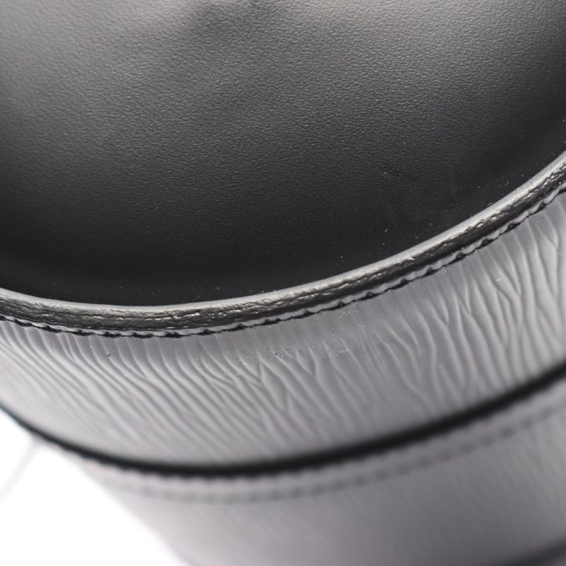 Louis Vuitton Handbag Souffle M52222 Noir Black Leather Souffle Women's Used B