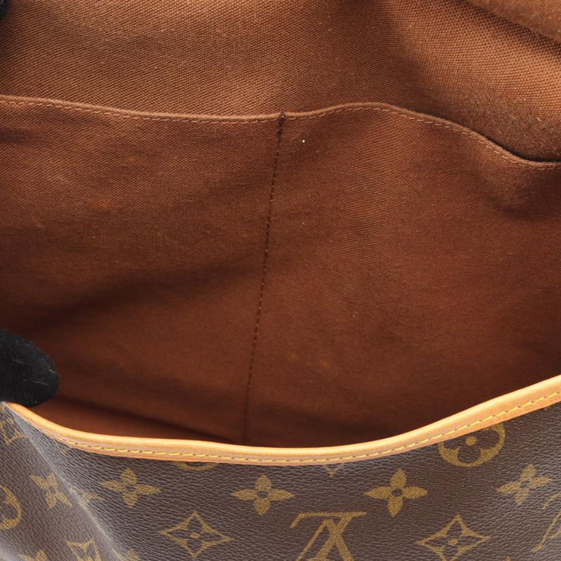 Louis Vuitton Shoulder Bag Saumur 35 M42254 PVC Coated Canvas Leather Saumur 35