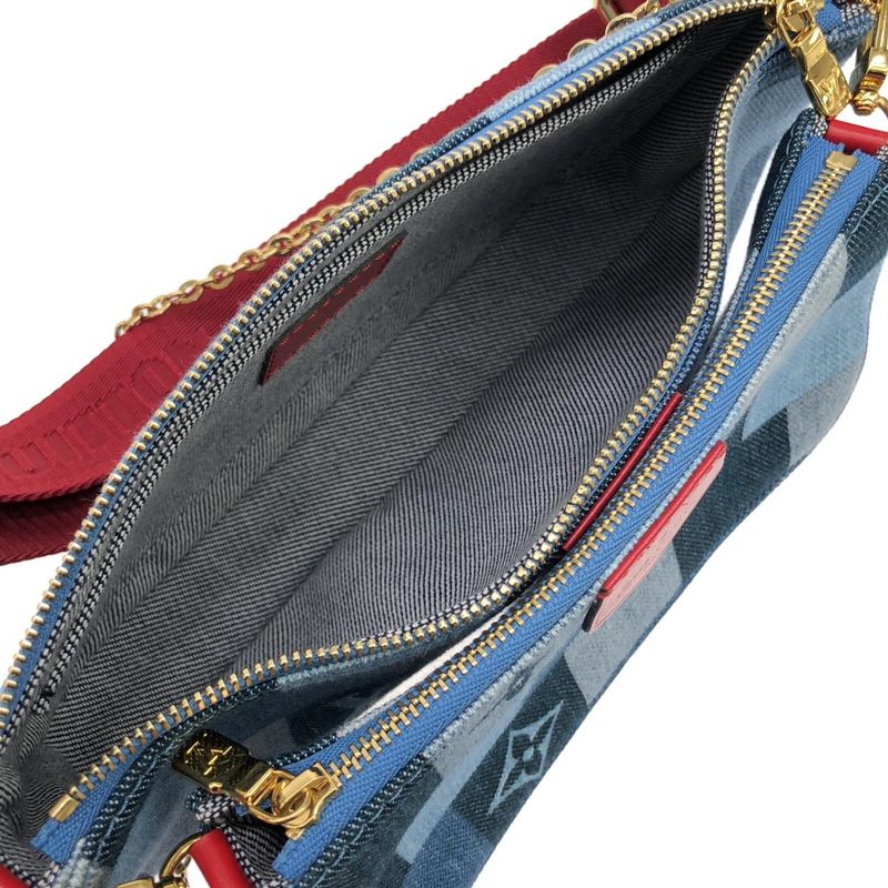 Louis Vuitton Denim Monogram Multi Pochette Accessory M44990 Shoulder Bag