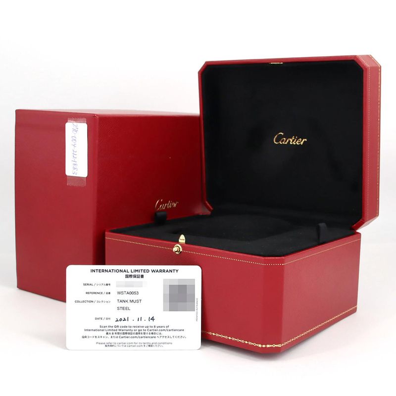 Cartier Tank Mast XL Wsta0053 SS Automatic Winding