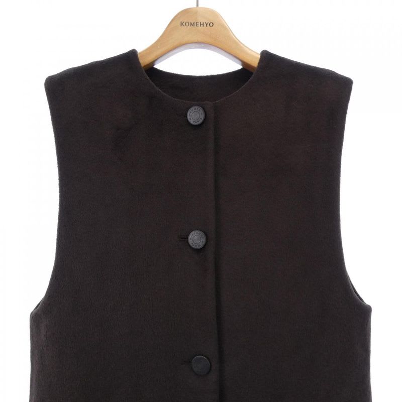 Hermes Crew De Sel Toile Plume 3 H0124 dh Long Vest