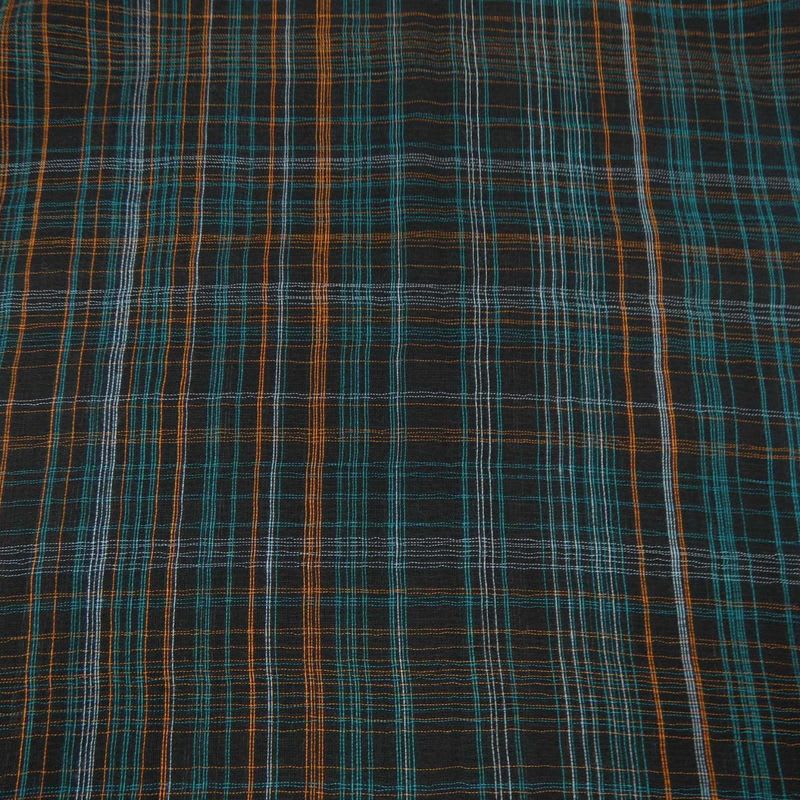 Hermes Plaid Tartan Green Stole