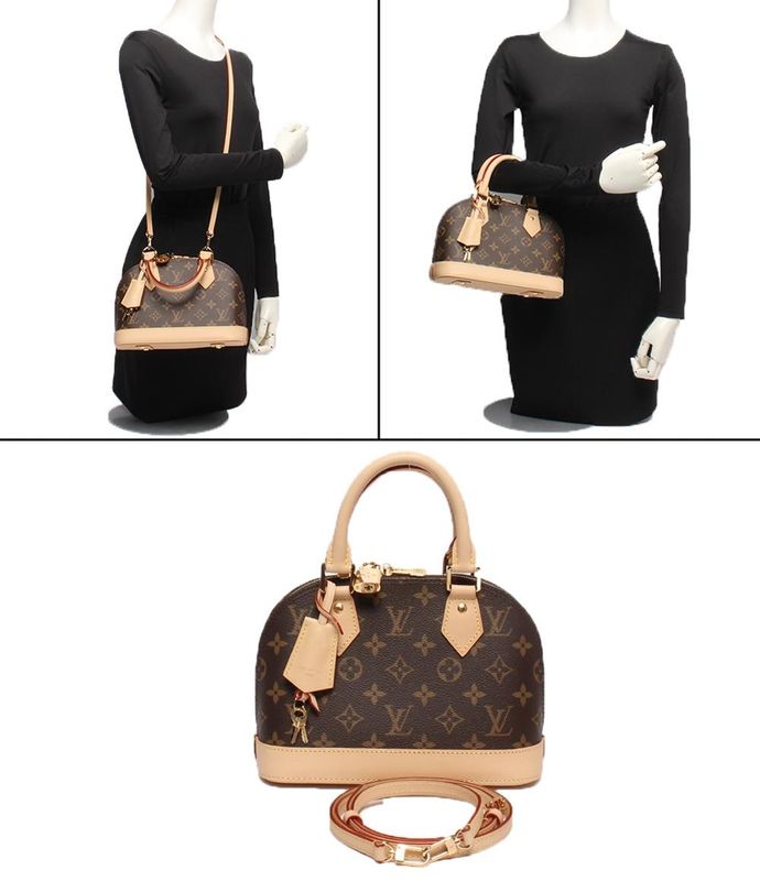 Louis Vuitton 2way Handbag Shoulder Bag Crossbody Monogram Alma BB M46990