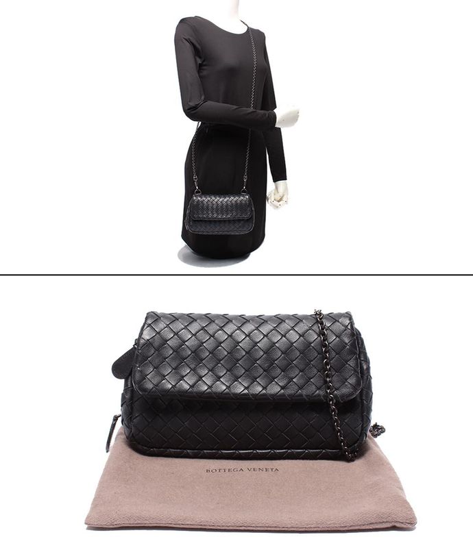 Bottega Veneta Chain Shoulder Bag Intrecciato Women's Bottega Veneta