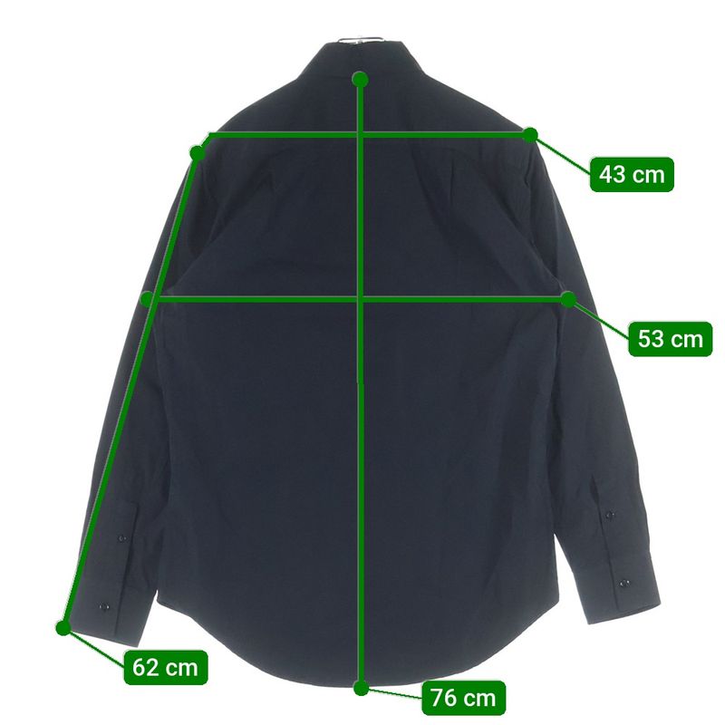 Balenciaga 17AW Archetype Cotton Long Sleeve Shirt Black 485988 Tcb110