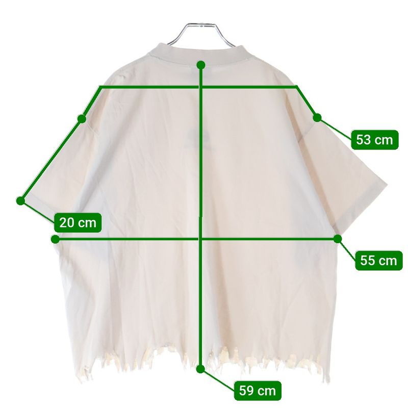 Balenciaga 24SS Unity Sports ICON Cropped Logo Embroidery Destroyed Crew Neck