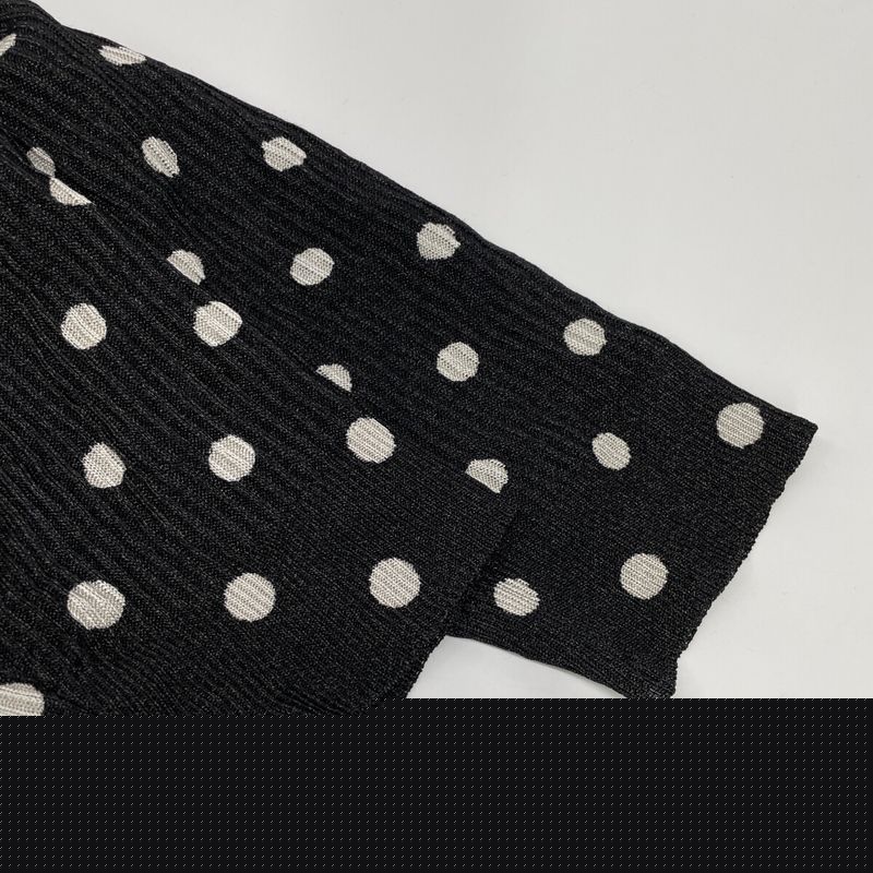 Balenciaga 657546 20 Years Black Ribbon Tie Knit Dress XS