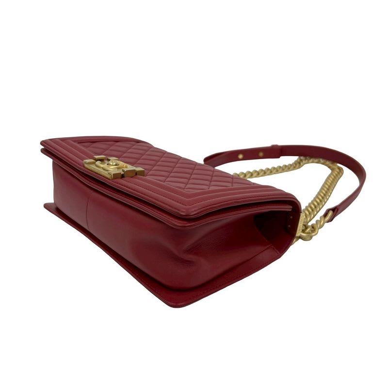 Chanel Chanel Boy Lambskin Chain Shoulder Bag