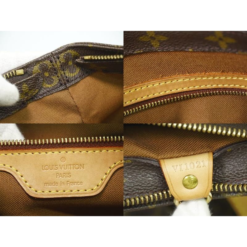 Louis Vuitton Cabas Piano Monogram Tote Bag Shoulder Bag Brown