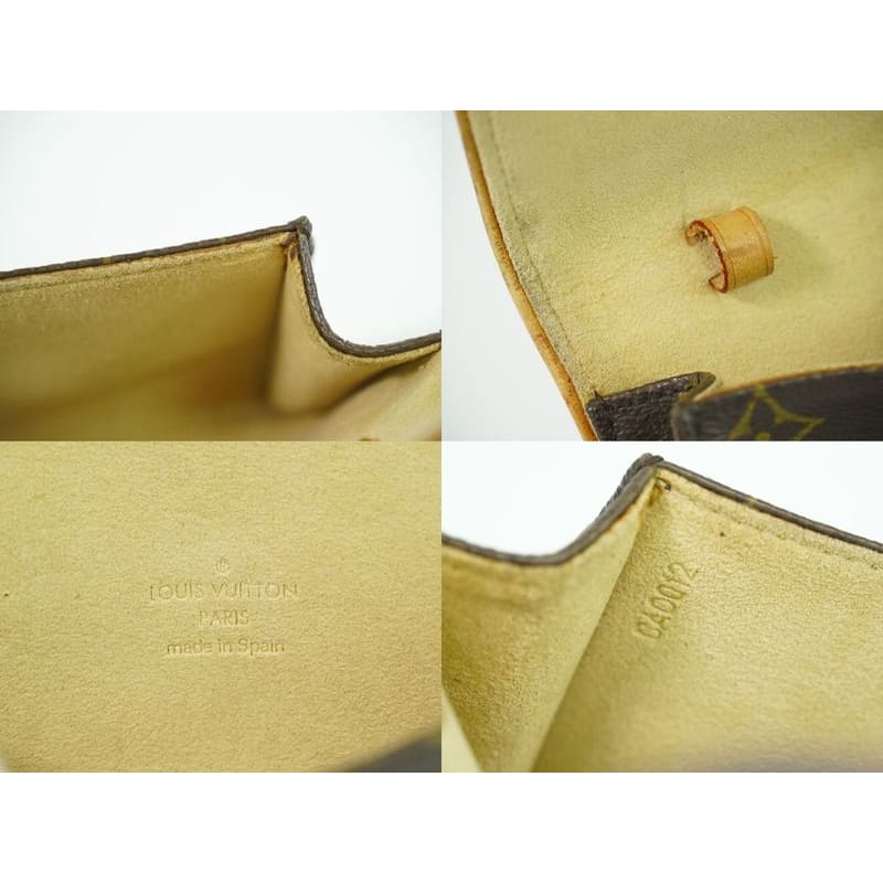 Louis Vuitton Pochette Twin PM Monogram 2-Way Shoulder Bag Brown