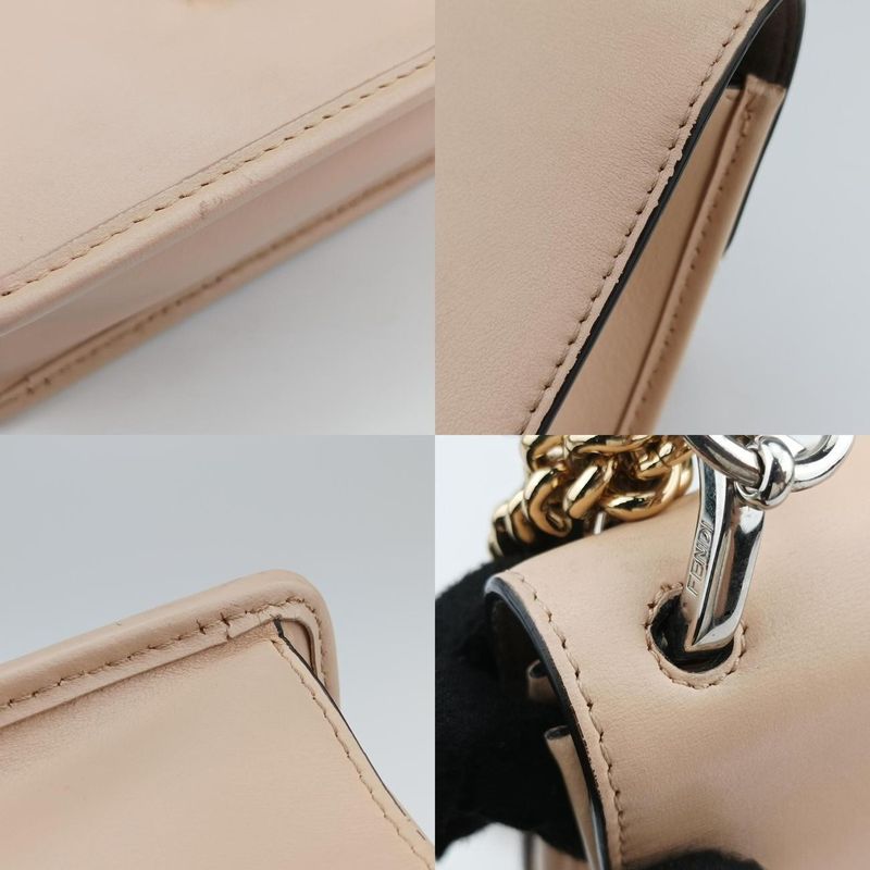 Fendi Kanaif Beige Leather 8bh286 8bh286-2ih 188-10429