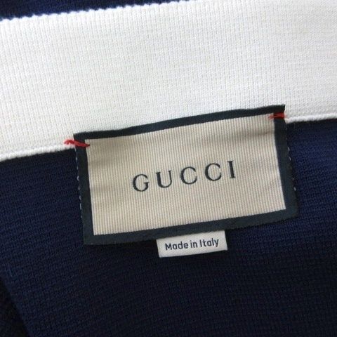 Gucci 742964 Xkc76 Interlocking Gold Button Skirt Bicolor Cotton Silk White