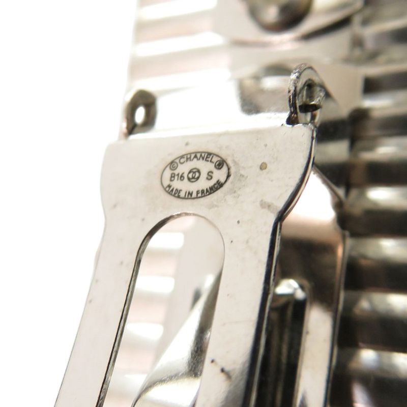 Chanel Coco Mark Metal Silver Barrette 0859 Chanel