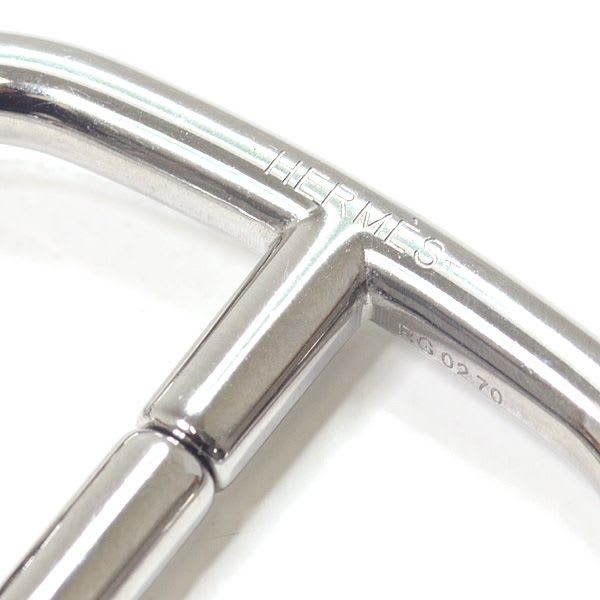 Hermes Key Holder Chaine D'ancre Metal Silvery Bag Charm Ring