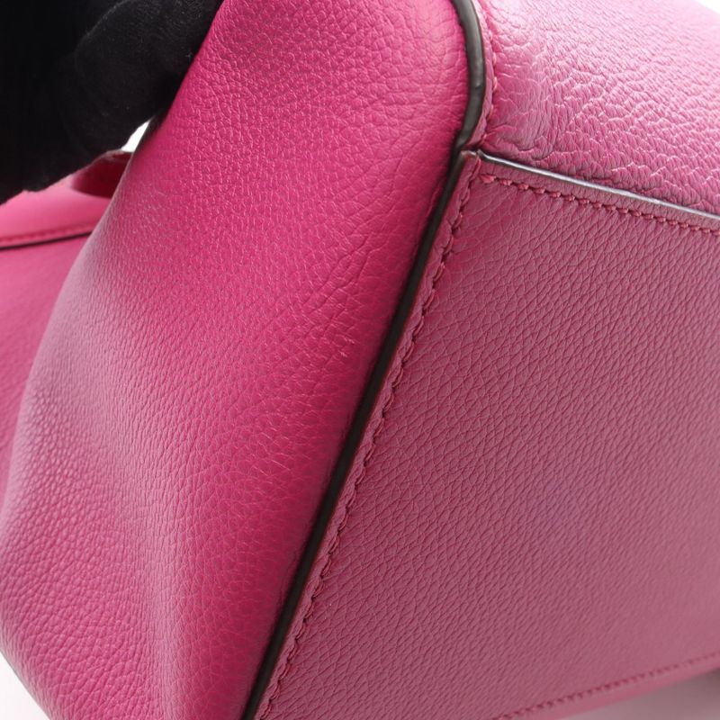 Fendi Tote Bag Origami Medium 8 Bh414 Pink Purple Leather