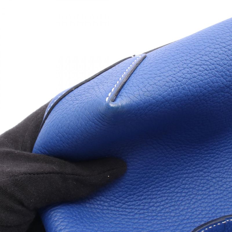 Hermes Tote Bag Cabas Serie 31 Blue Royale Leather