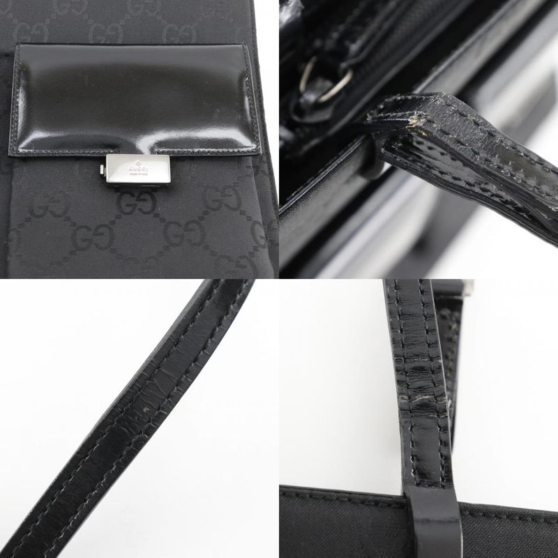 Gucci GG Canvas Black Ladies Tote Bag