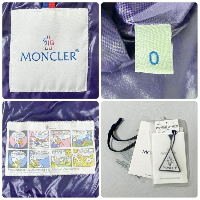 Moncler Bady Down Jacket 0 Purple