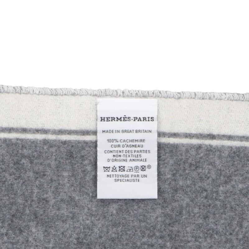 Hermes Kazak Bit Design Cashmere Muffler Men's