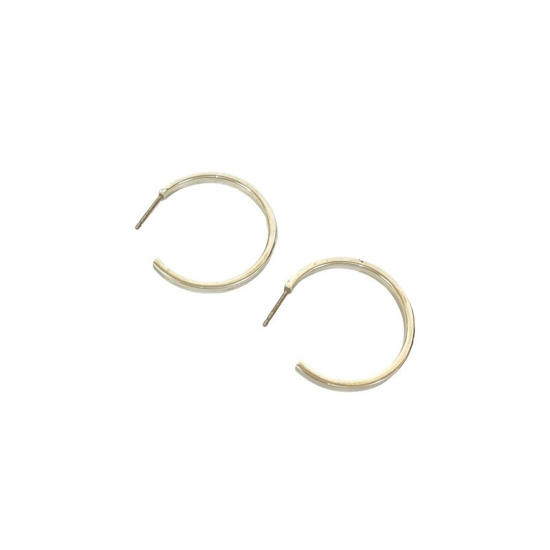 Tiffany & Co 1837 Narrow Hoop Earrings Silver 925 Accessories