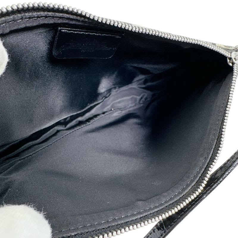 Dior Accessory Pouch Trotter Saddle Bag Handbag Black