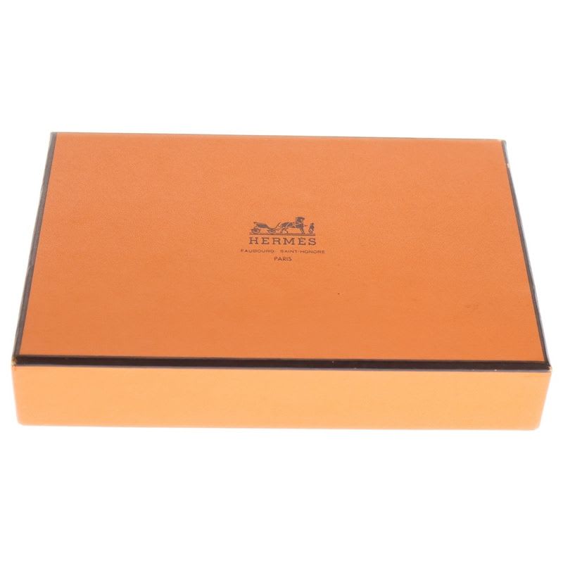 Hermes Etuit Carte GM Felt Gold Hardware Playing Card Case Multi Pouch Red
