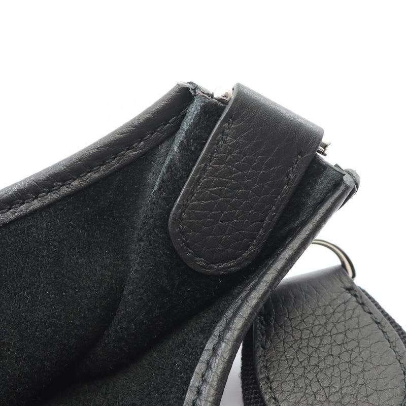 Hermes Shoulder Bag Evelyne 3 Trois PM Black Leather