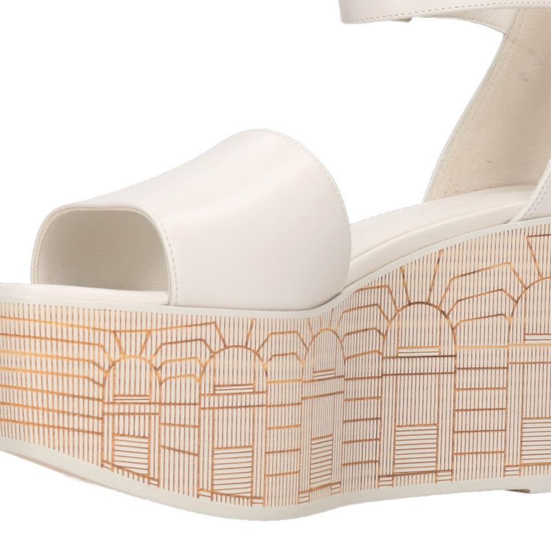 Hermes Illusion Platform Sandals Women's 38