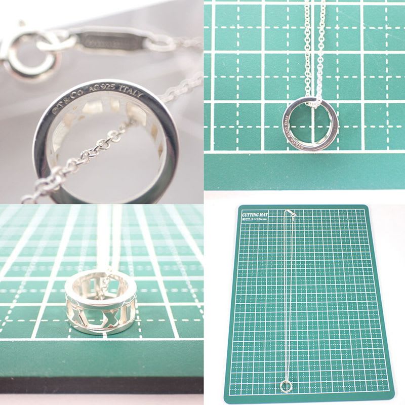 Tiffany & Co AG 925 Open Atlas Pendant J129-6