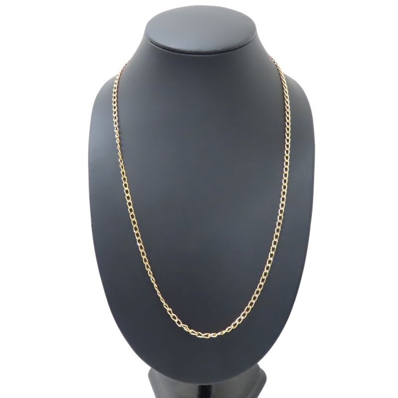 Christian Dior Necklace Long Chain Metal Gold GP Accessory Plated Ladies