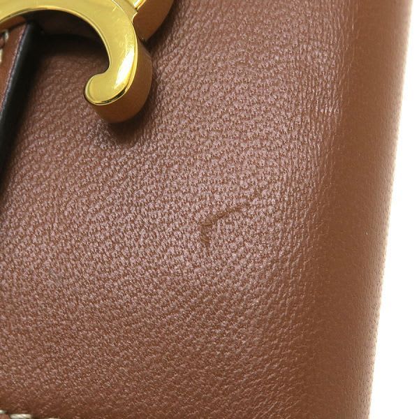 Celine Small Flap Wallet Triomphe Shiny Calfskin 10 D783 bzg.04 lu