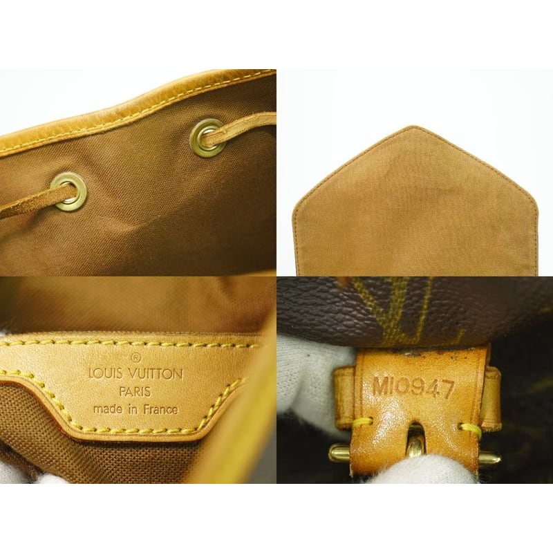 Louis Vuitton Montsouris GM Monogram Rucksack Sac Backpack Brown