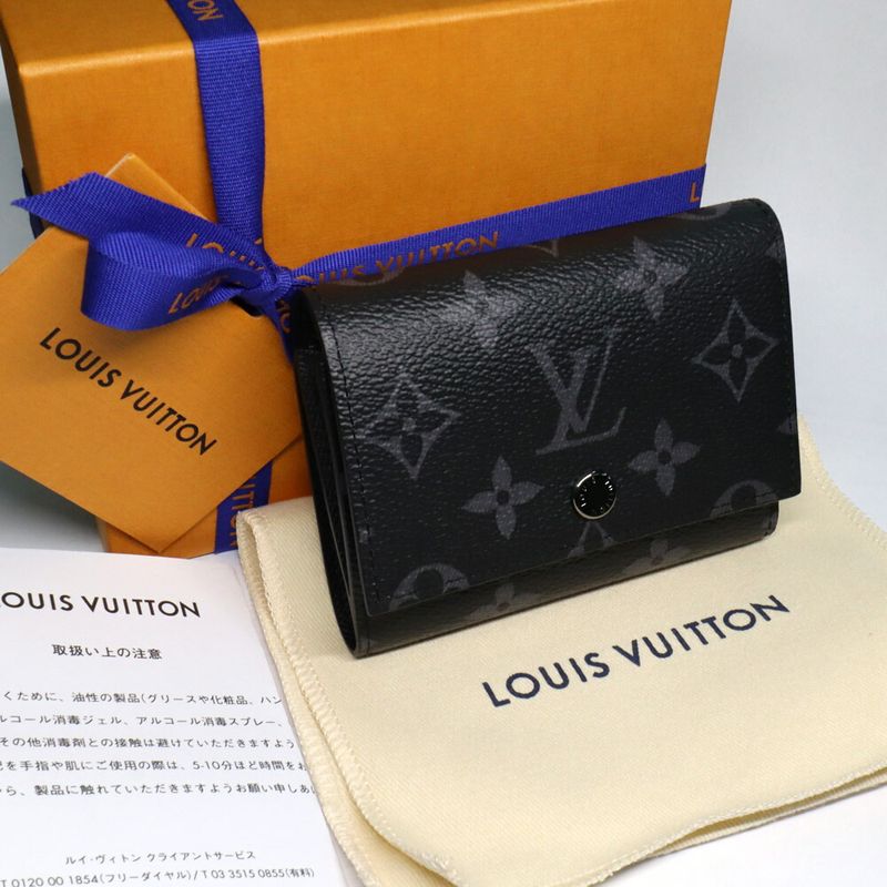 Louis Vuitton Monogram Eclipse Victor-wallet M12598 Men's Wallet