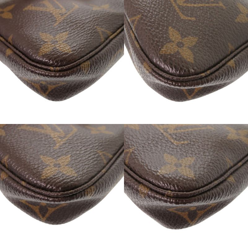 Louis Vuitton Mini Pochette Accessory Monogram Pouch Bag 1037