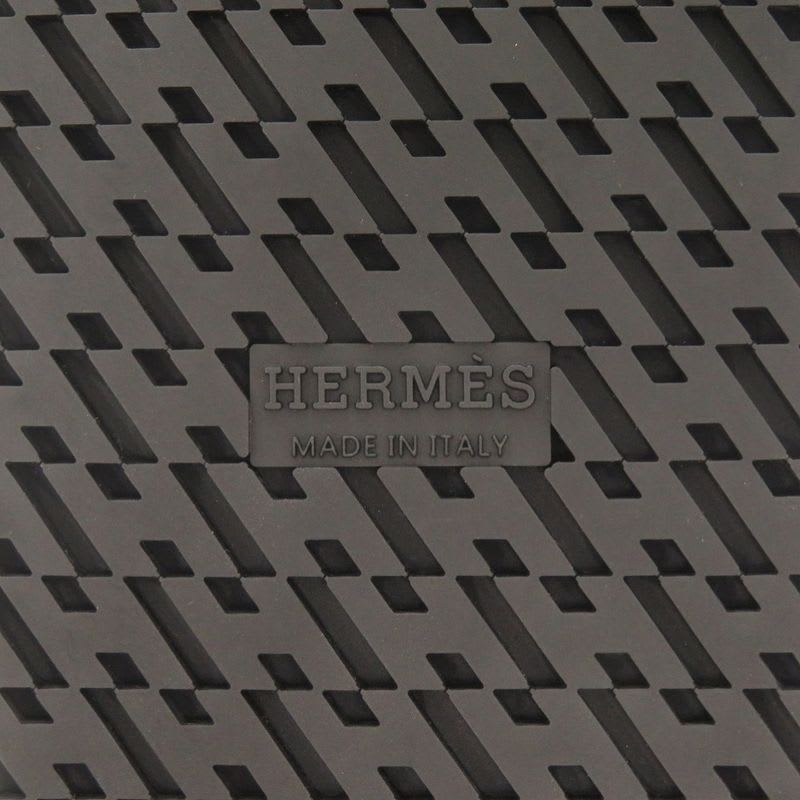 Hermes Edit Size 37 Leather Black Sandals 1289