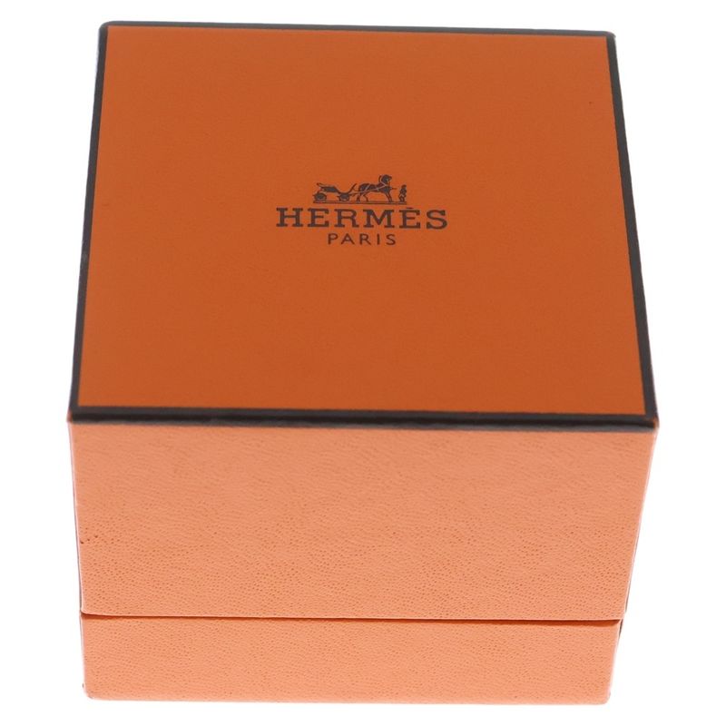 Hermes Ever Chaine D'ancre Ring Silver Size 54