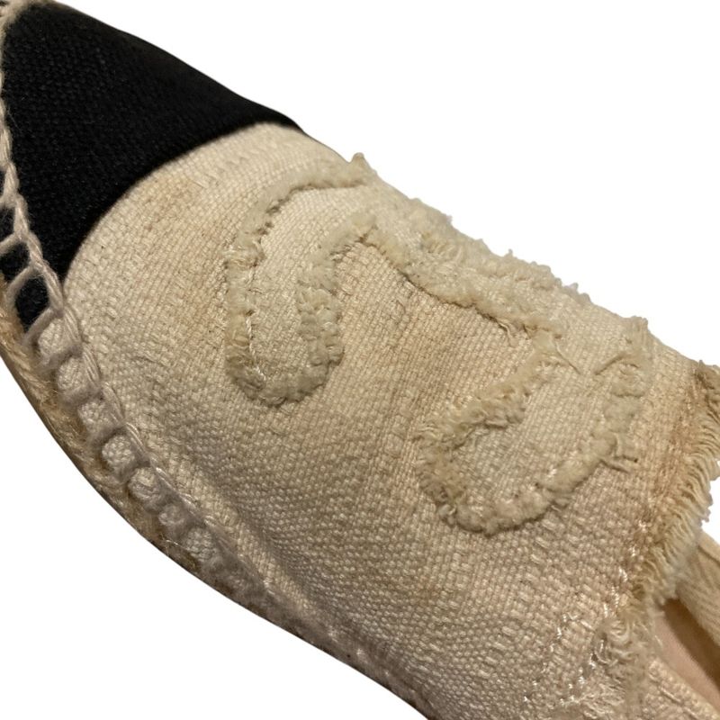 Chanel Coco Mark Espadrille Flat Shoes Size 36 23cm (9.06in) Equivalen