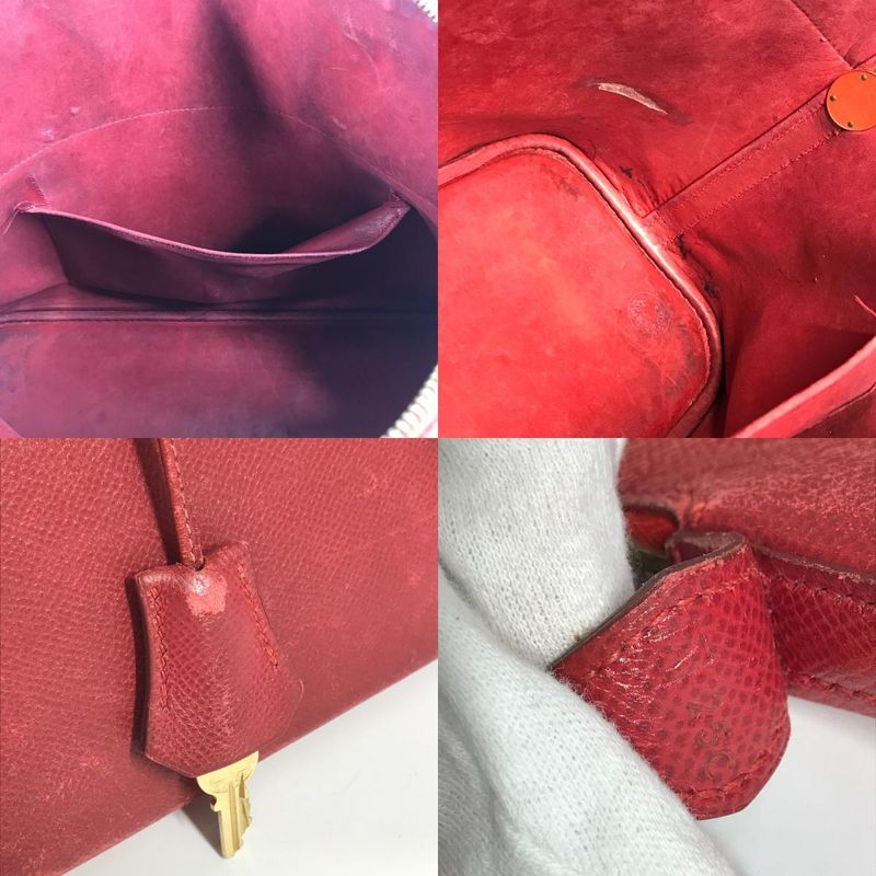 Hermes Handbag Bolide 35 Bolide 35 Courchevel Red