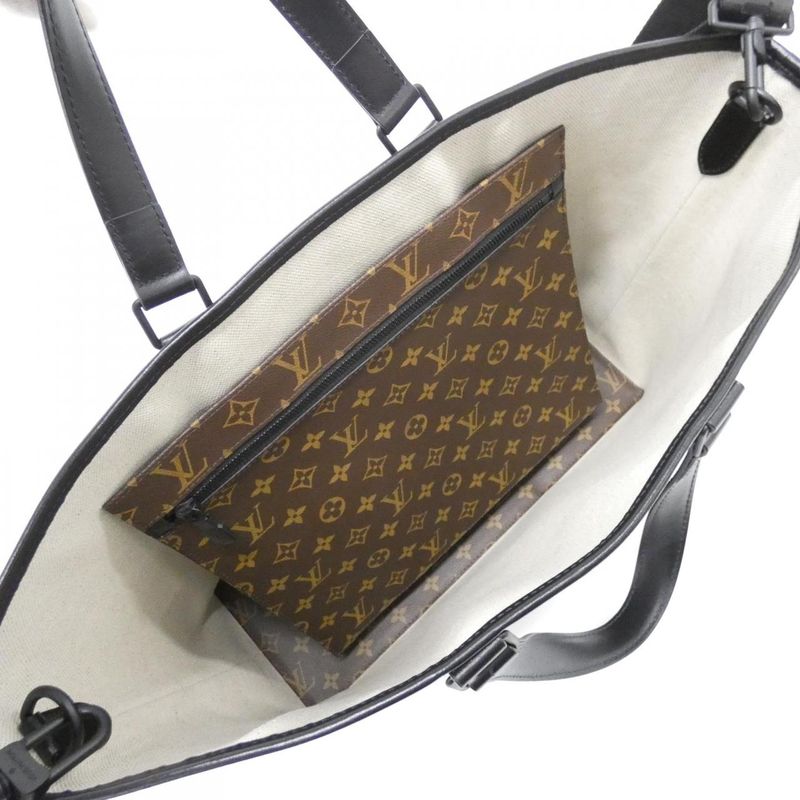 Louis Vuitton Monogram Macassar Weekend Tote GM M45733 Bag