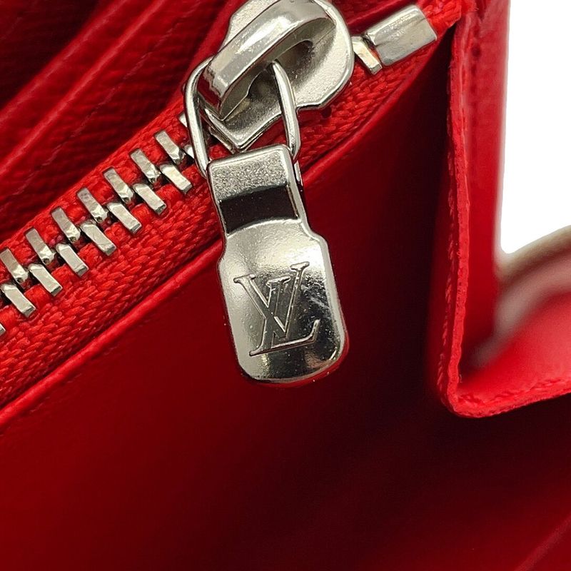 Louis Vuitton Wallet Epi Infinity Dot LV YK Zippy Yayoi Red White