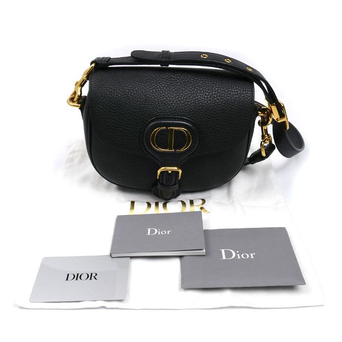 DIOR Bobi Small Shoulder Bag Black M9317ubbn IC Chip Ladies Used