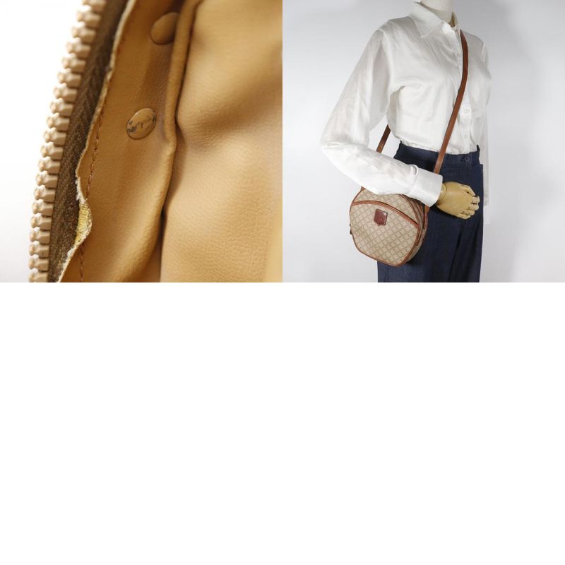 CELINE Old CELINE Macadam Vintage PVC Beige Ladies Shoulder Bag