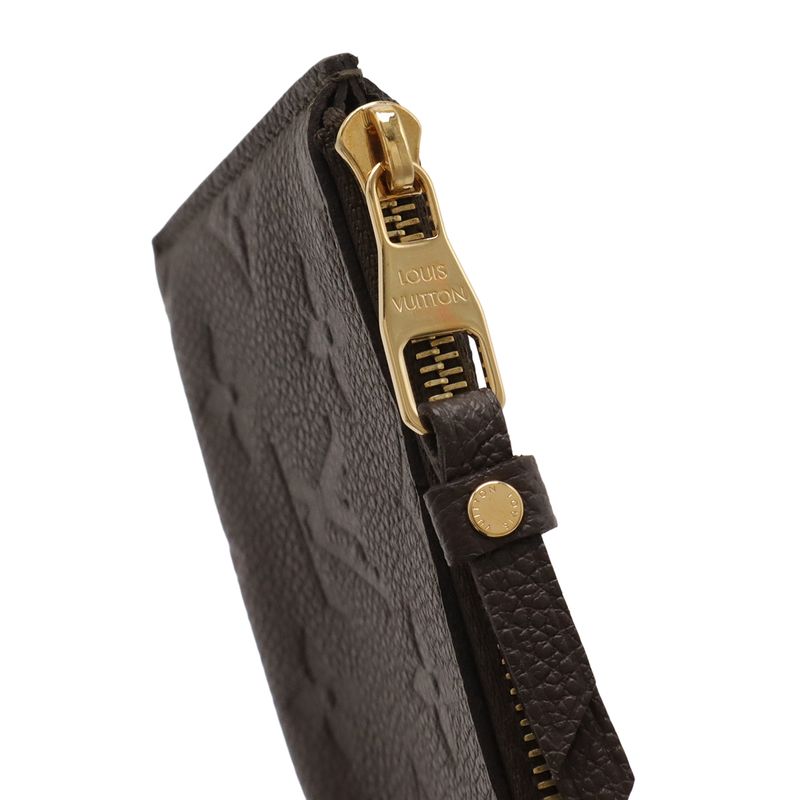 Louis Vuitton Monogram Empreinte Portefeuille Curilles Long Wallet Tail Brown