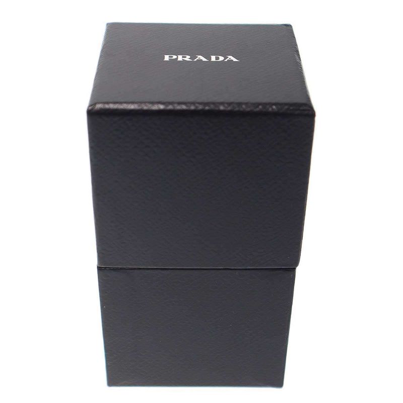 PRADA Teddy Bear Key Chain Bag Charm Ivory X Black