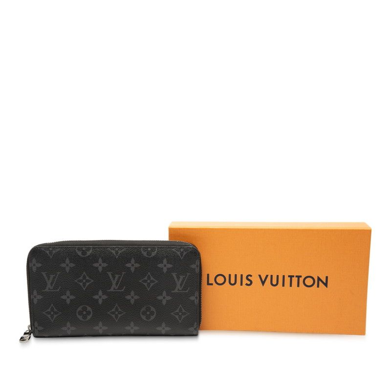 Louis Vuitton Monogram Eclipse Zippy-organizer-nm Round Zipper-long Wallet